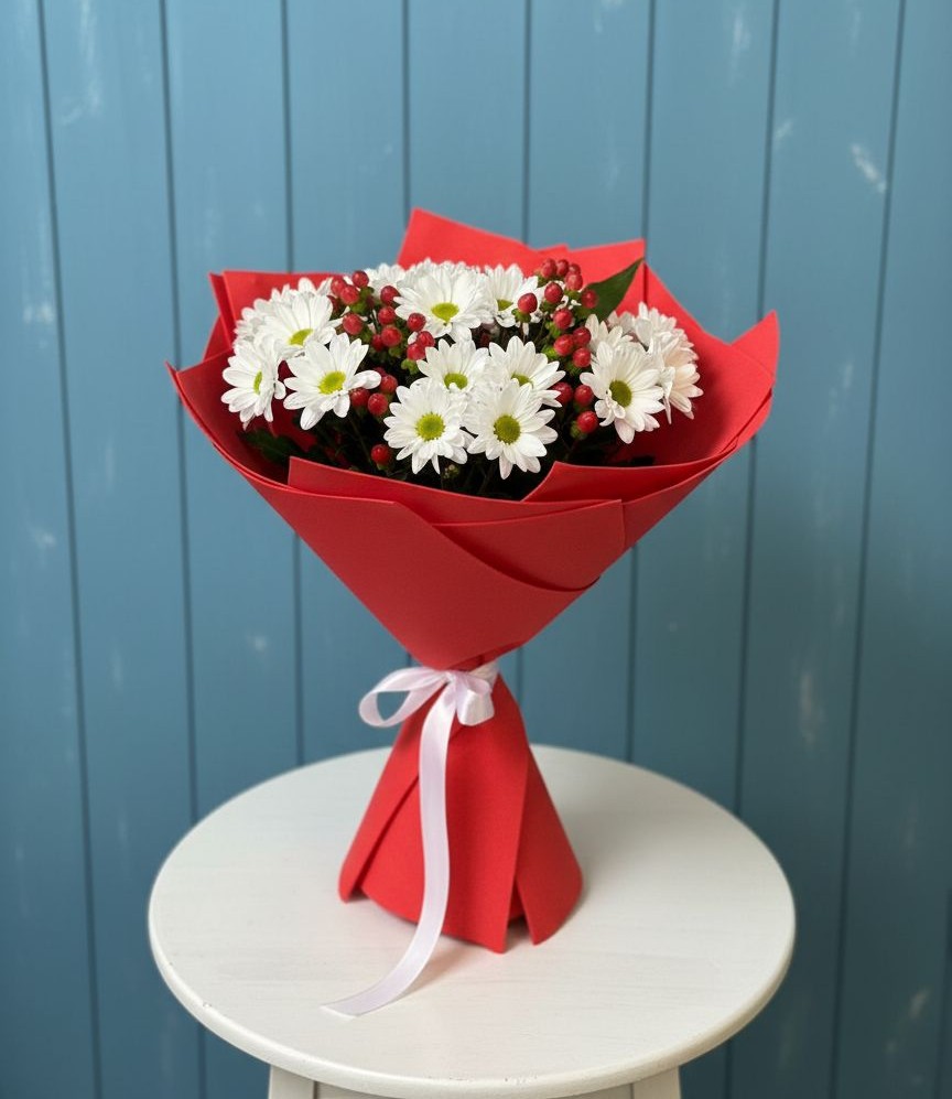 Букет цветов из: Хризантемы в Мамонах