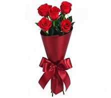 Букет 5 Красных роз Эдлесс Лав в Мамонах