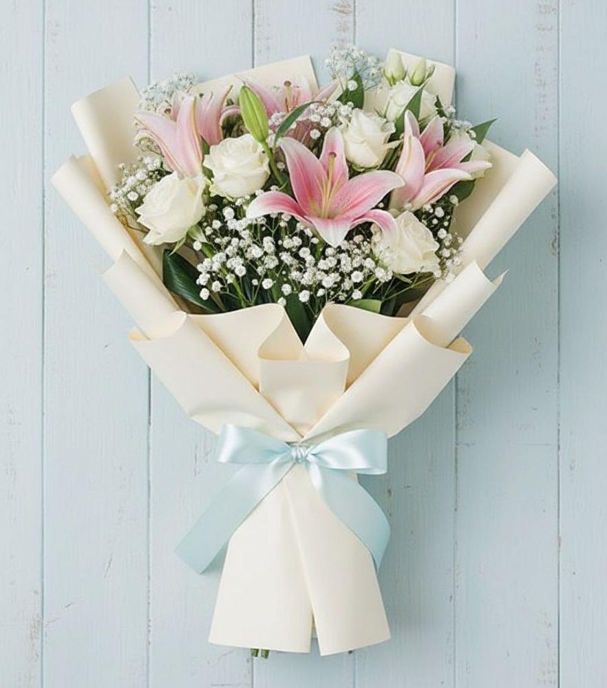 Букет цветов из: Лилии в Мамонах