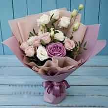 Букет цветов из:  Розы и Лизиантусы в Мамонах