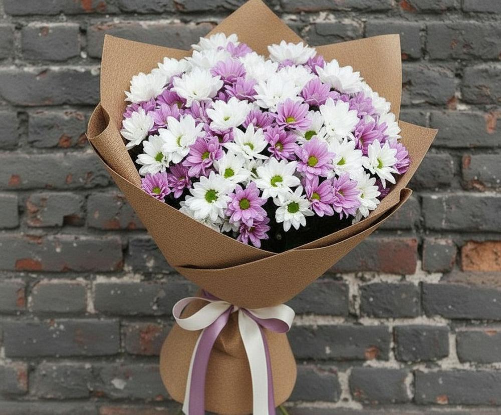 Букет цветов из: Хризантемы в Мамонах