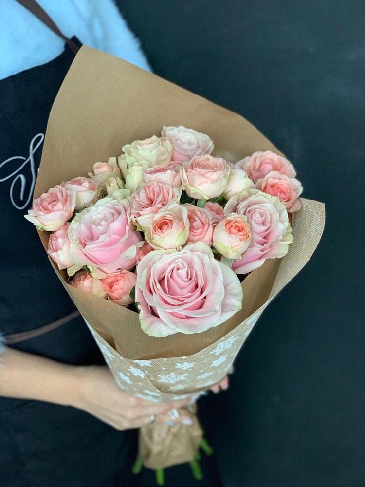 Букет цветов из: Хризантемы и Розы в Мамонах