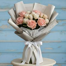 Букет цветов из:  Розы #REPLACE_PRED# Мамонах