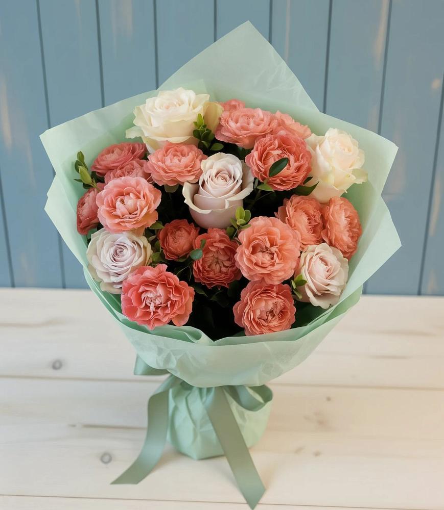 Букет цветов из: Розы в Мамонах