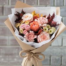Букет цветов из:  Гвоздики, Хризантемы и Розы в Мамонах