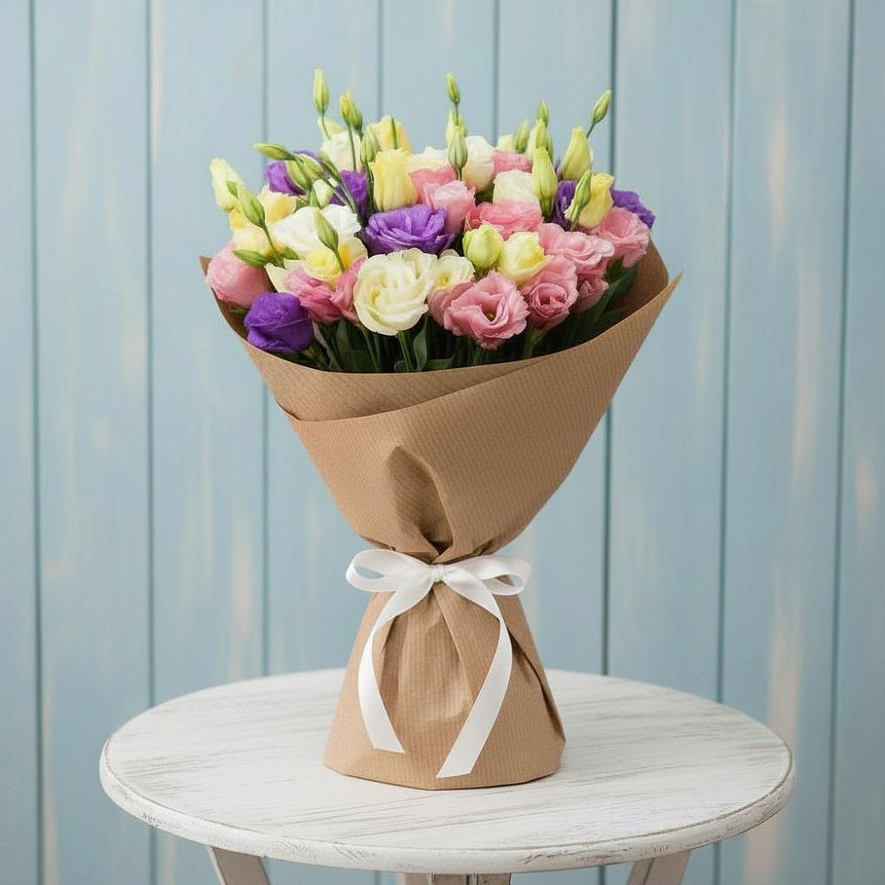 Букет цветов из: Лизиантусы в Мамонах