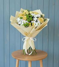 Букет цветов из:  Хризантемы и Розы в Мамонах