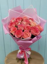 Букет 15 Розовых роз Равель #REPLACE_PRED# Мамонах