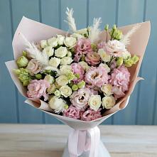 Букет цветов из:  Альстромерии и Розы в Мамонах