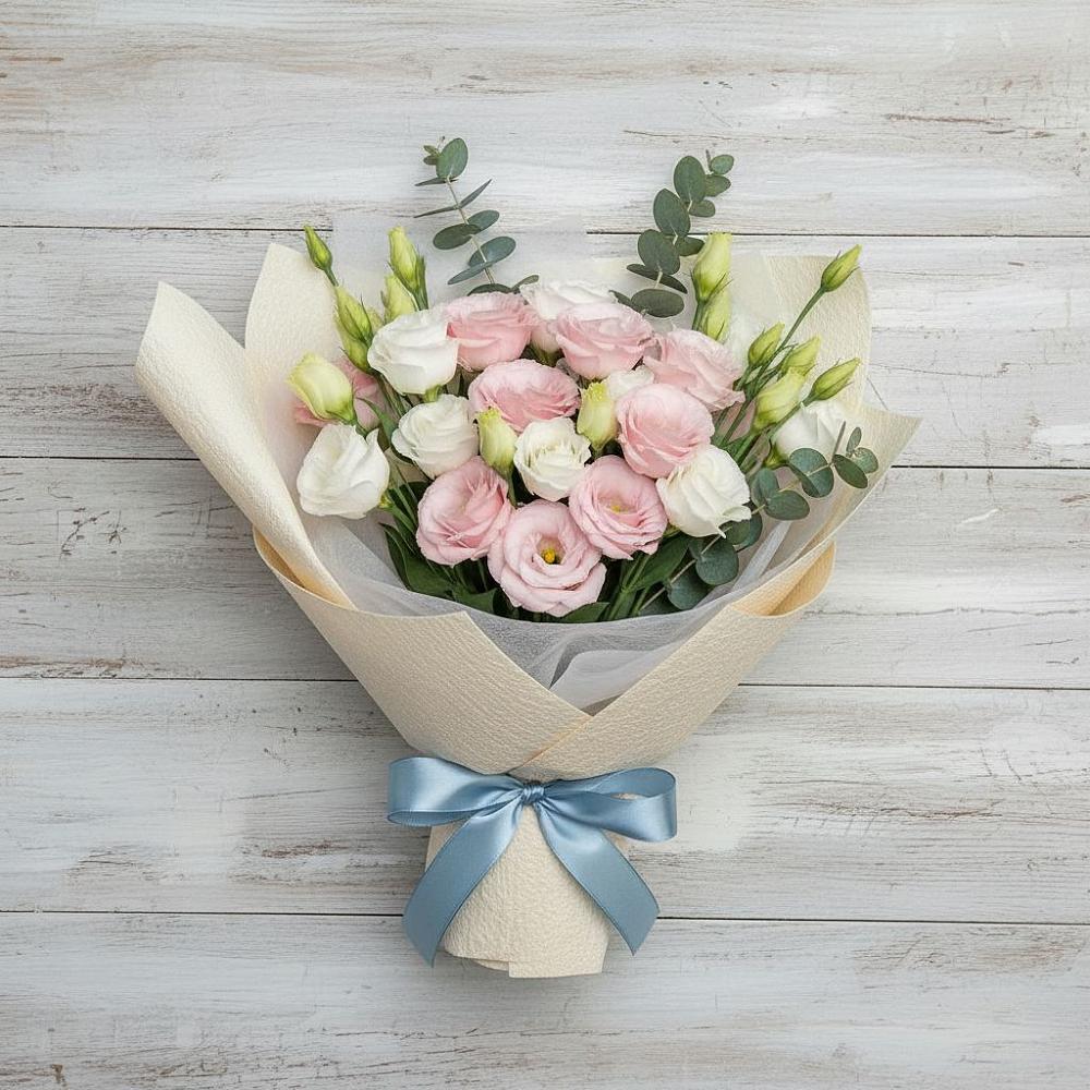 Букет цветов из: Лизиантусы в Мамонах